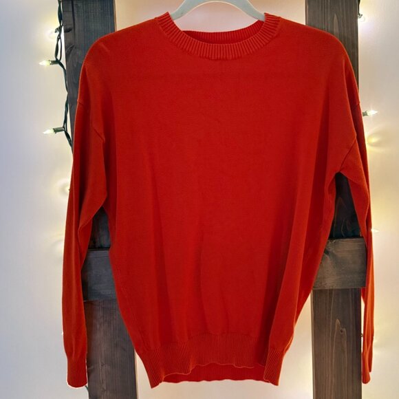 Orange Simons Sweater by TWIK - Stretchy - Size XS  (Viscose & Nylon) - Picture 4 of 7